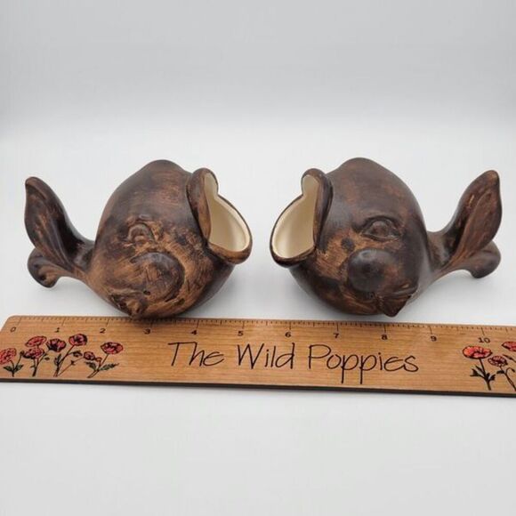 Vintage Pair of World Gift Wide Mouth Fish Trinket Dishes - Picture 7 of 12